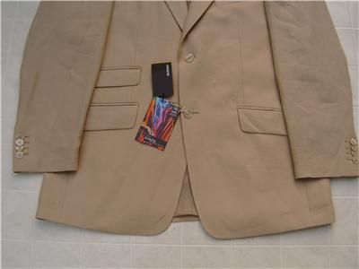 New Mens Murano 100 European Linen Sport Coat Jacket L