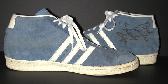 1970s Vintage ABA Charley Razor Edge Suede Adidas Game Used Basketball