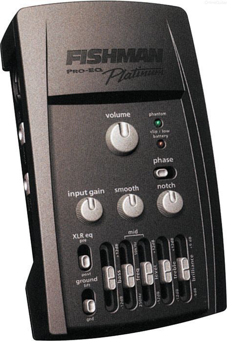 New Fishman Pro EQ Platinum Acoustic Guitar Preamp