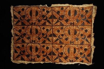 Old Samoan Tapa Cloth Papua New Guinea