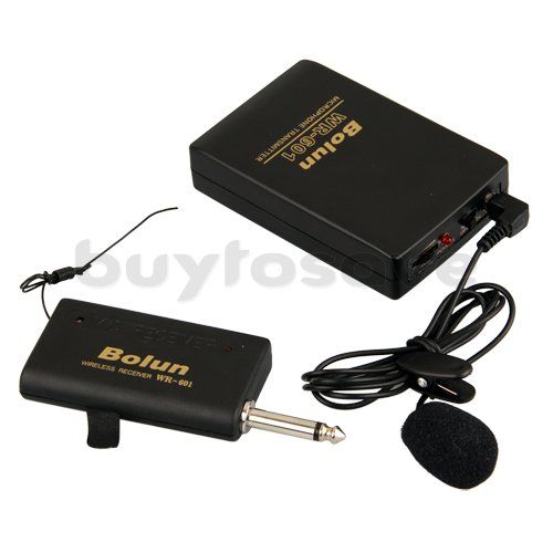 20M Wireless Microphone Transmitter Receiver Clip Mic