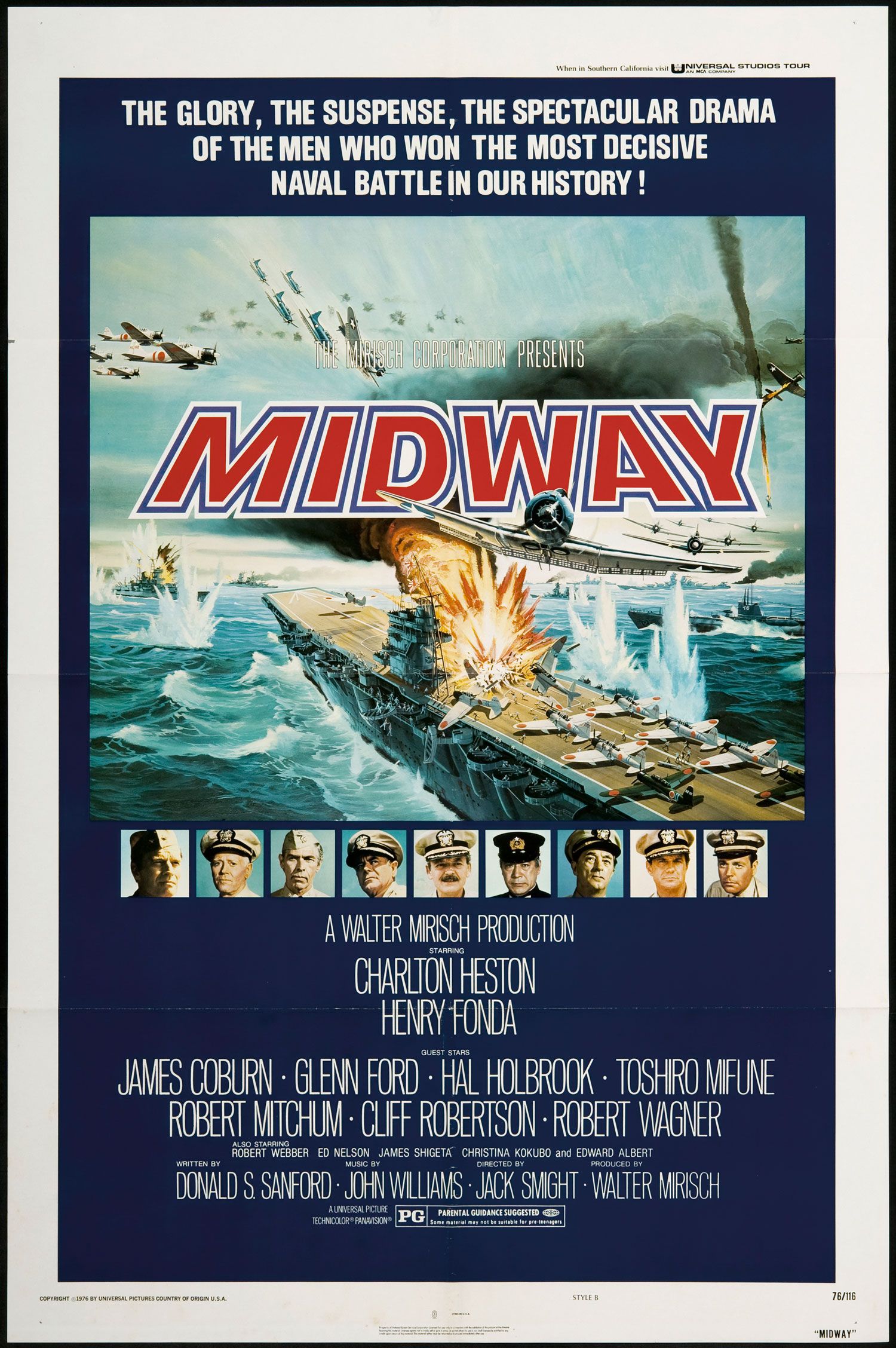 Midway 1976 Original Movie Poster Mint