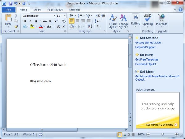 Microsoft Office 2010 Starter Edition (Word, Excel)