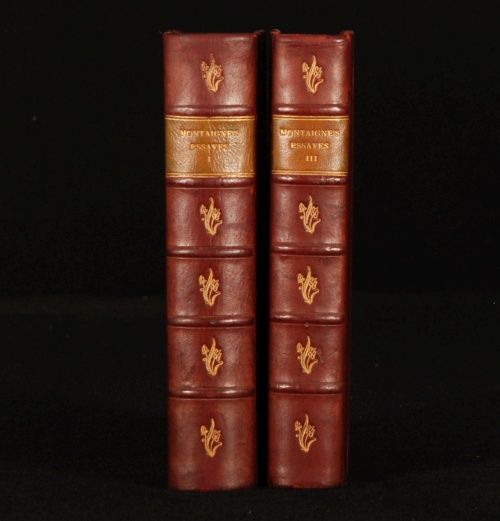 1906 2V Essayes Michael Lord of Montaigne Michel Essays