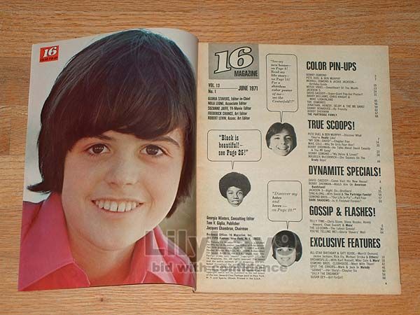 16 David Cassidy Dark Shadows Michael Jackson 5 The Partridge Family