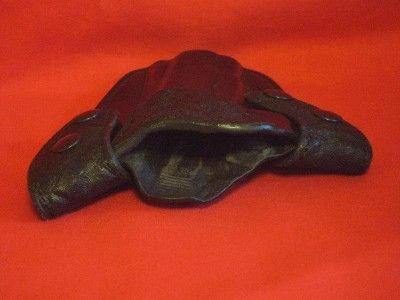 MILT SPARKS AXIOM BLACK COWHIDE WITH ELEPHANT TRIM 1911 COMMANDER GUN