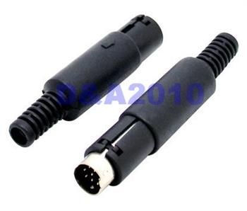 Male 8 Pin 8P Plug Mini DIN Mini DIN Cable Connector Adapter