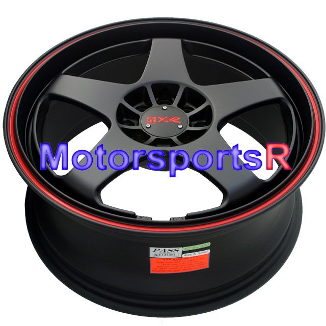 17 XXR 962 Black Staggered Rims Wheels Nissan 240sx S13