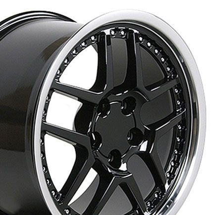 17 Black Z06 Style Wheel Rivets Lip Rim Fits Corvette
