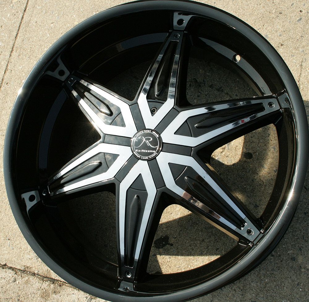 DRACO KR11 22 BLACK RIMS WHEELS EXPEDITION 03 up / 22 x 9.5 6H +30