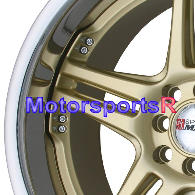 18 XXR 502 Gold Staggered Rims 4 Lugs Nissan 240sx S13