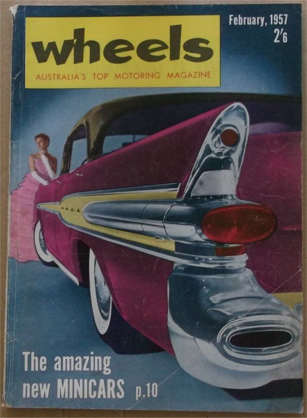 WHEELS 1957 02 HILLMAN MINX FACEL VEGA MORRIS MINOR STUDEBAKER GOLDEN