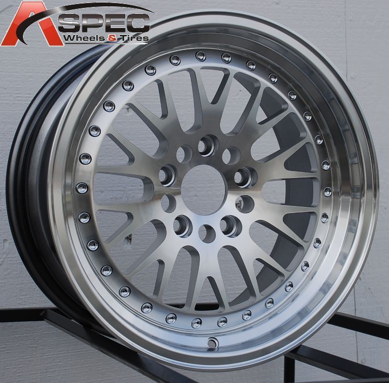 15X8 VARRSTOEN V3 5X100 +25 SILVER WHEELS FIT COROLLA CELICA MATRIX