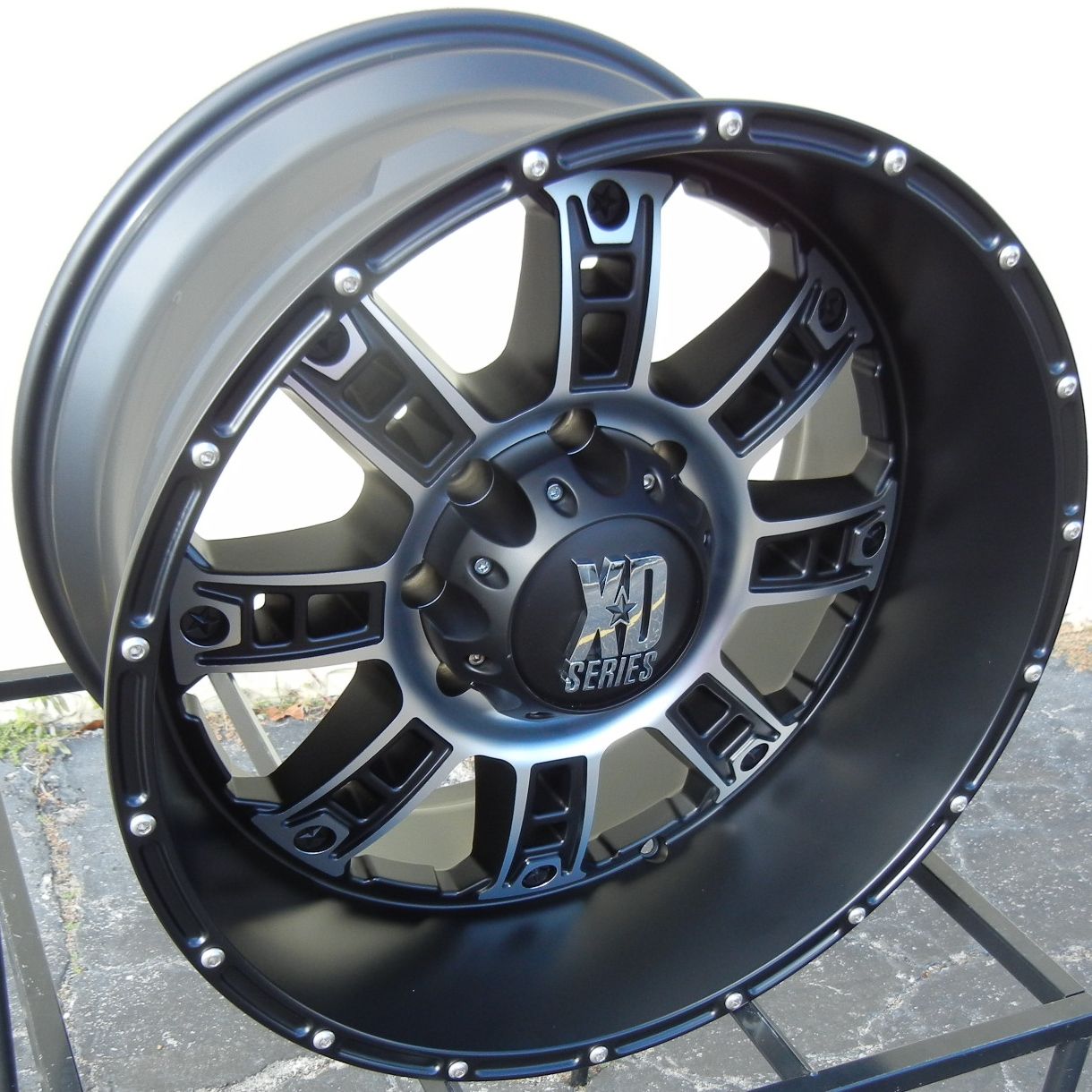 20 New Black XD Riot Wheels Rims Chevy Silverado GMC Dodge 2500 3500