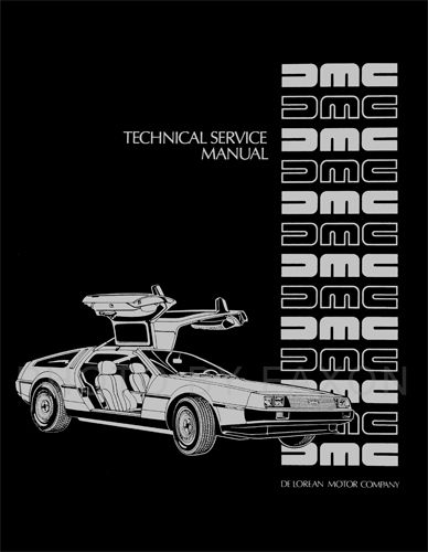 Shop Manual 1981 1982 1983 DMC de Lorean 81 82 83 Service