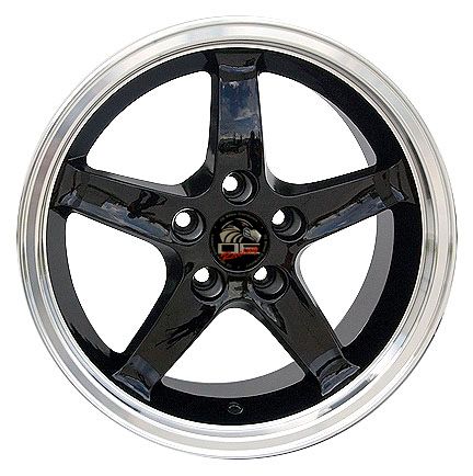 Single 17x9 Black Cobra R Wheel Fits Mustang® 94 04