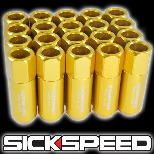 Aluminum Extended Tuner Lug Nuts Lugs for Wheels Rims M12x1 25