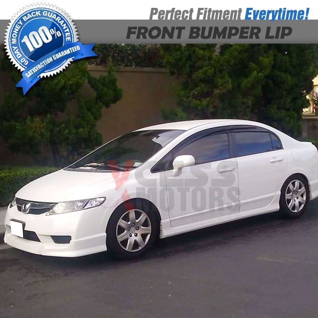 09 11 Honda Civic 4DR Urethane Front Bumper Lip Spoiler