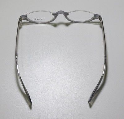 New Alain Mikli 167 Gray Silver Half Rim Eyeglasses Glasses Frames