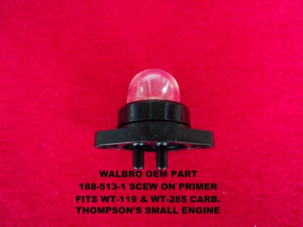 Ryobi 683974 Primer Bulb by Walbro Snap in Fit
