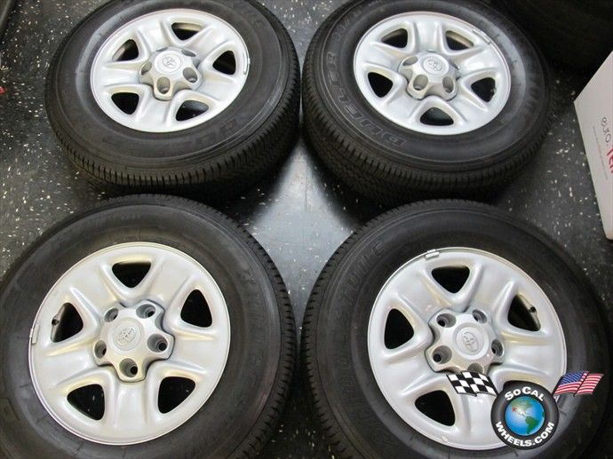 Four 07 12 Toyota Tundra Factory 18 Steel Wheels Tires 08 12 Sequoia