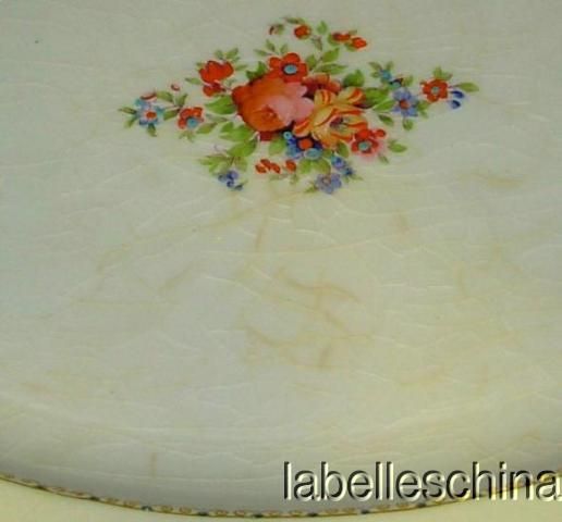 This oval platter is from Grindley, England. This is from The Charmian
