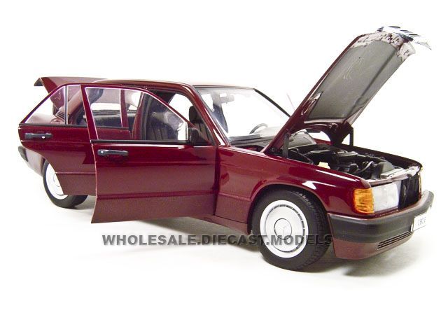 1990 Mercedes 190E 2 0 Barolo Red 1 18 Autoart Model