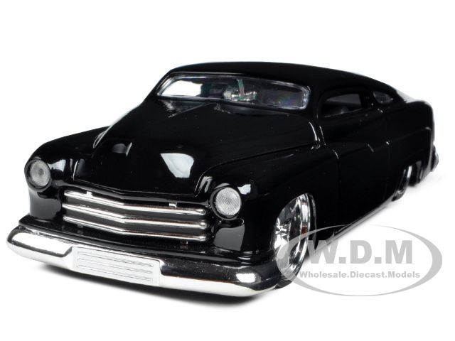 1951 Mercury Black Withkmc Wheels 1 24 by Jada 96474 KMCBK