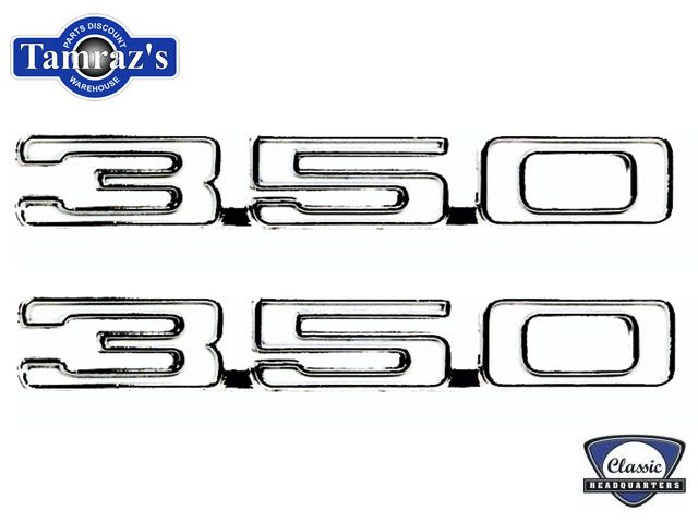 1968 Camaro  350  Fender Emblems Numerals Pair New