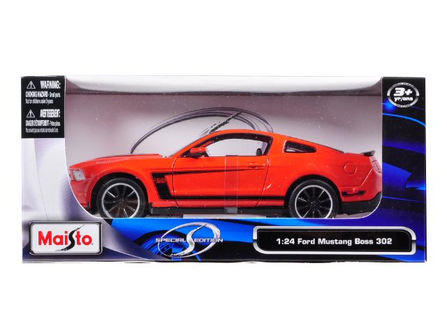 Brand new 124 scale diecast model car of 2011 Ford Mustang Boss 302