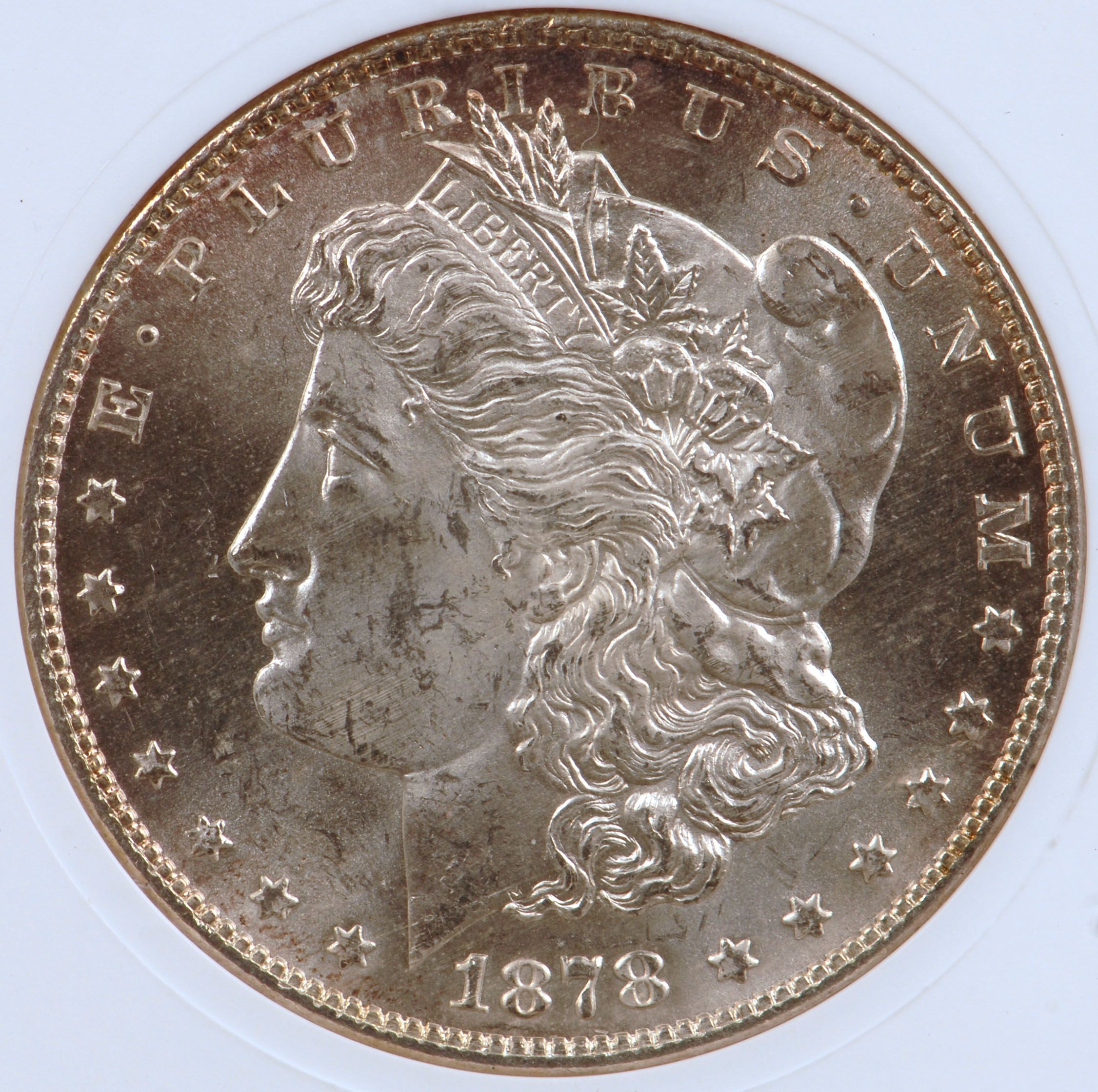 1878 s Morgan Silver Dollar ANACS MS63