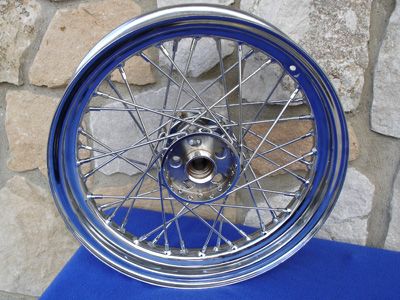 VINTAGE 16X3 40 SPOKE FRONT OR REAR WHEEL FOR HARLEY FL 1967 72