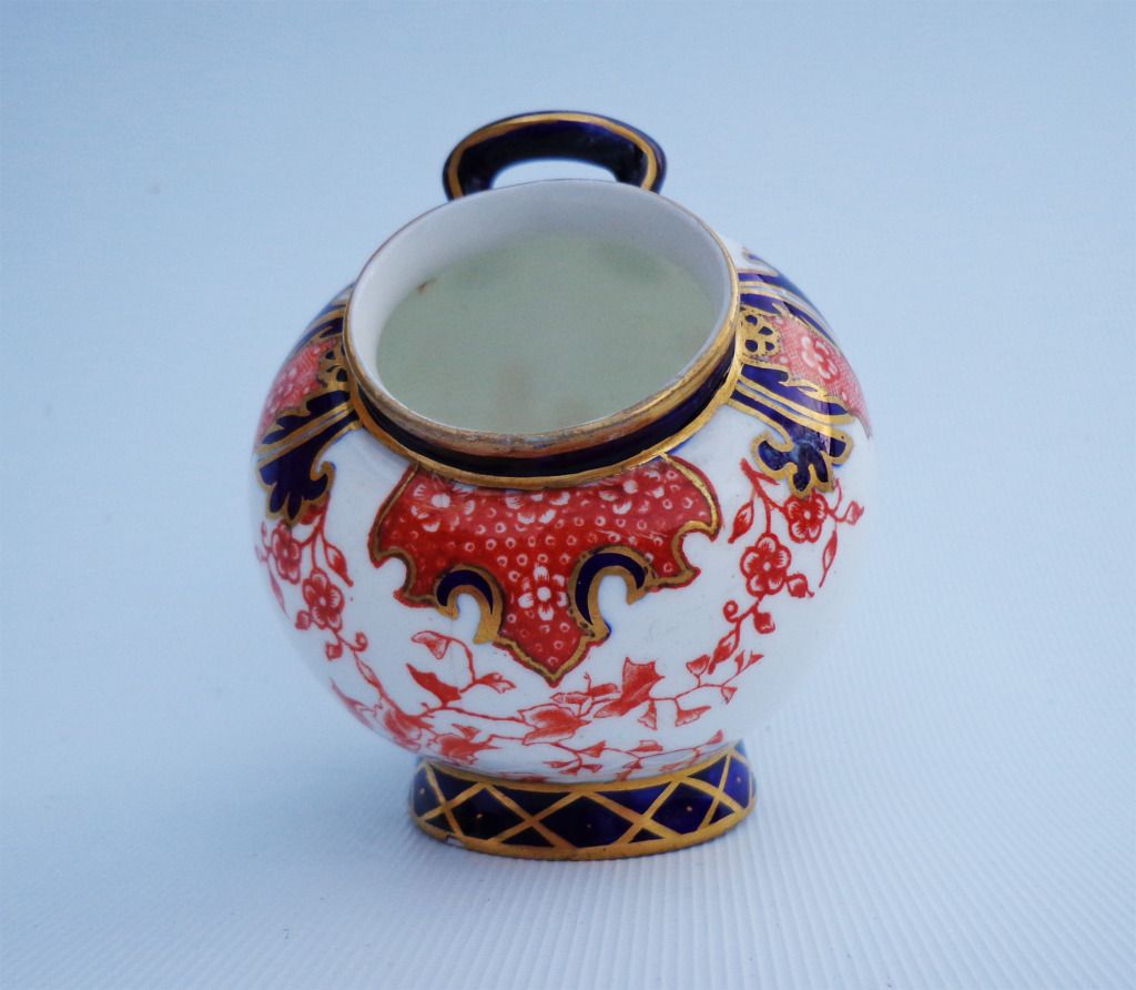 Royal Crown Derby Imari Pattern 2412 Miniature Coal Scuttle C 1909