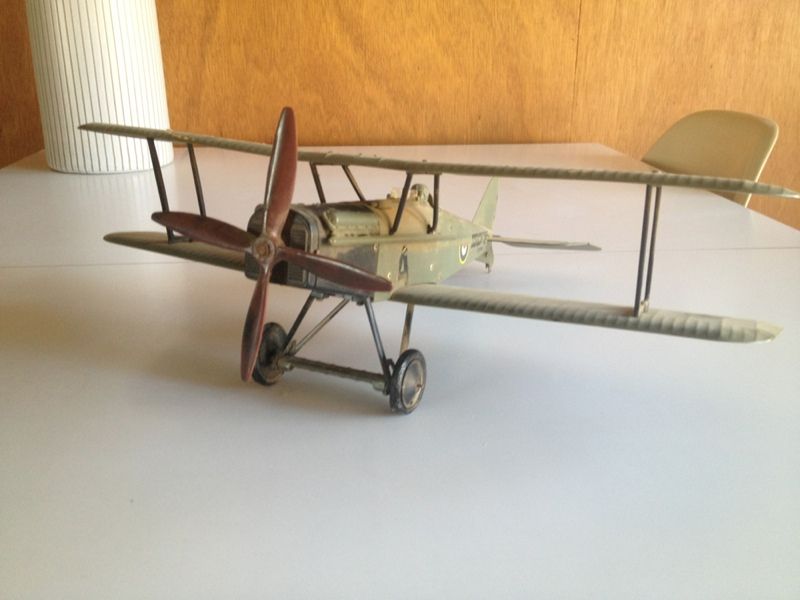 Vintage Bi Plane German Fighter British Control Line Plane Aurora