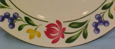 Pink Blue Flowers Dorchester Dinner Plate Farberware