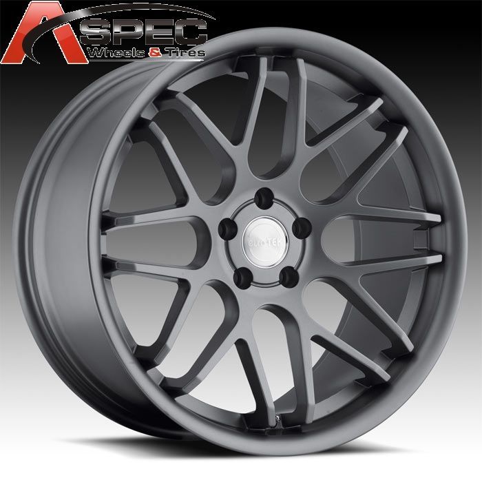 20 Staggered Eurotek UO06 Gun Metal 5x114 3 Wheel Fit Lexus SC430