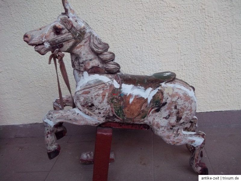 Antique German Carousel Horse 1920s Faiground Cirmes Jumper Horse