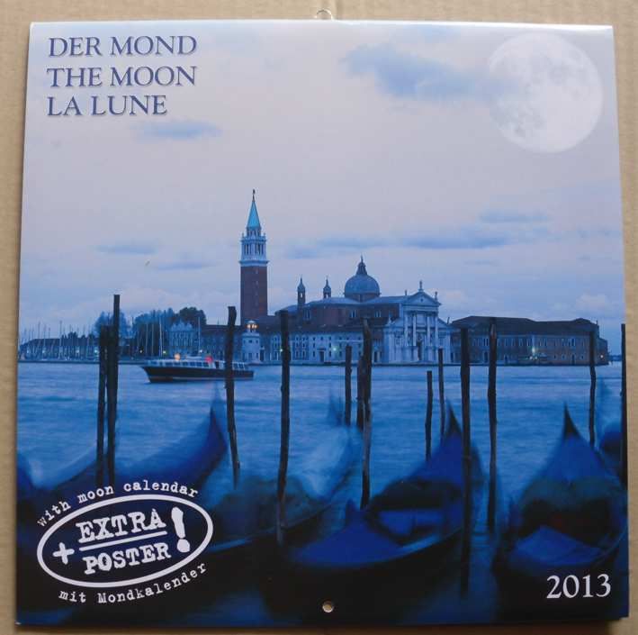 Der Mond Moon 30x60cm Wand Kalender 2013 NEU Mondkalender AW