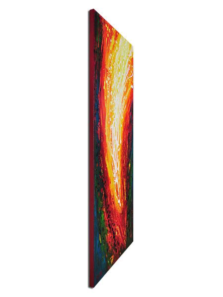 EventART Roth FEUER UND Gemälde Bilder Acryl Abstrakt Acrylbilder