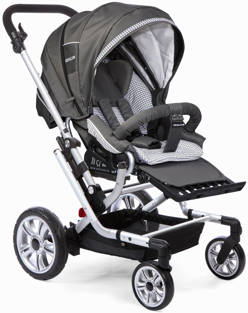 GESSLEIN Kombi Kinderwagen F6 I LOOP mit C2 Compact Tasche 362362