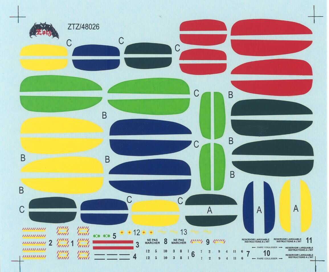 Decals 1/48 Zotz FRENCH AD 4 SKYRAIDER IN AFRICA *MINT*