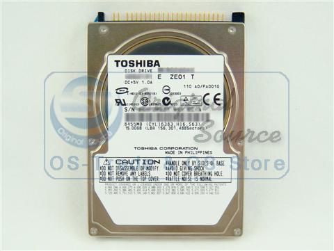 Toshiba 2.5 15GB Laptop NoteBook PATA IDE HDD Hard Disk Driver 9.5mm