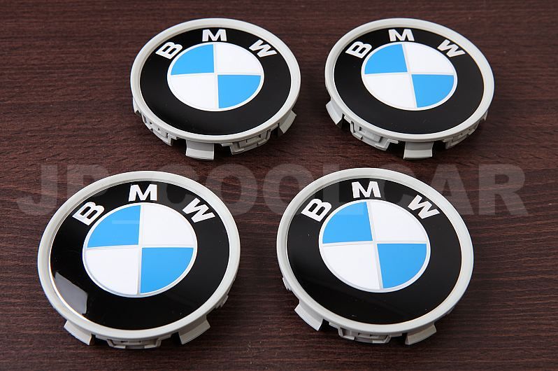 x4 GENUINE BMW Wheel Center Caps P/N 36136768640 70mm