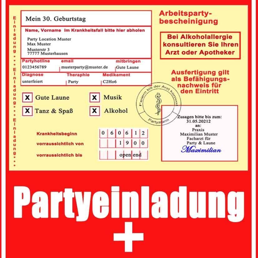 Einladungskarten Geburtstag Einladung Geburtstagstageinladungen 30 40