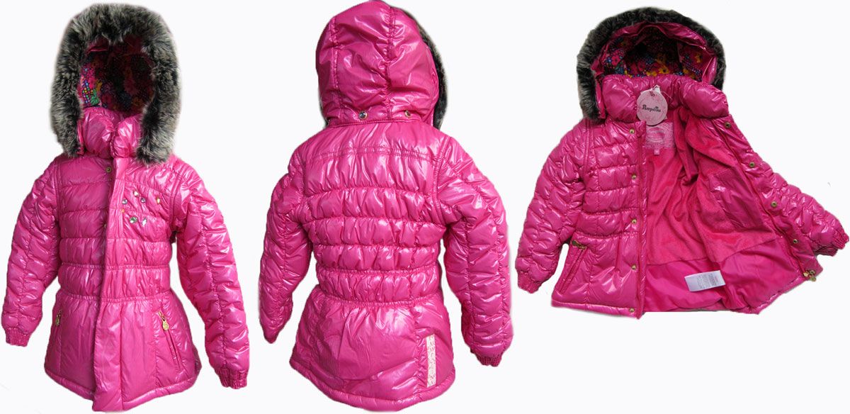 Winterjacke Parka Pop Art pink Gr. 98   140 H/W 12/13 NEU