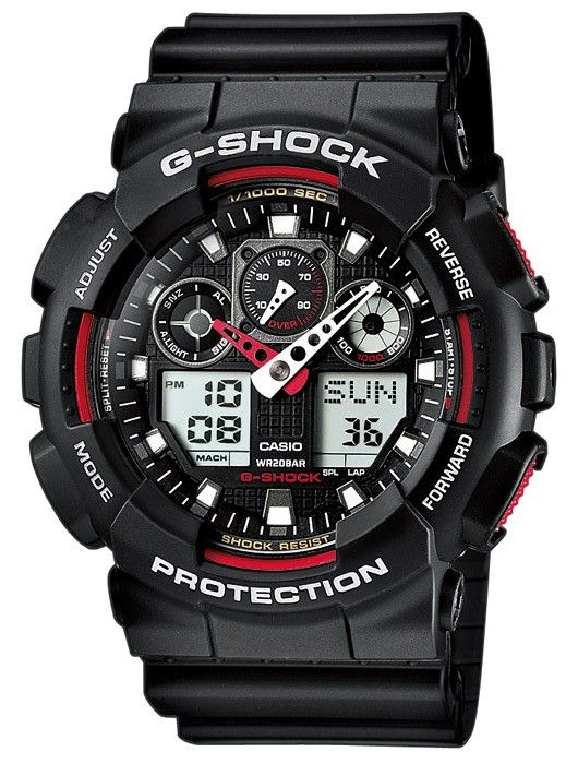 Casio G SHOCK Herrenuhr Armbanduhr GA 100 1A4ER