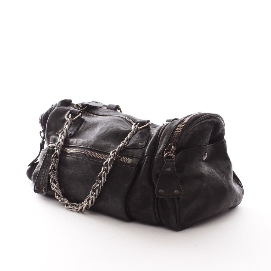 STRENESSE Schultertasche Schwarz Damen Tasche Leder Echtleder