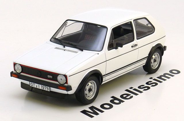 18 Norev VW Golf 1 GTI 1977 white