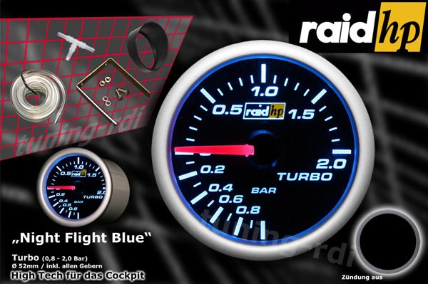 RAID HP LADEDRUCKANZEIGE NIGHT FLIGHT BLAU