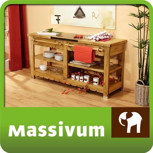 Konsolentisch Meliha Pinie Küchen Sideboard Möbel neu